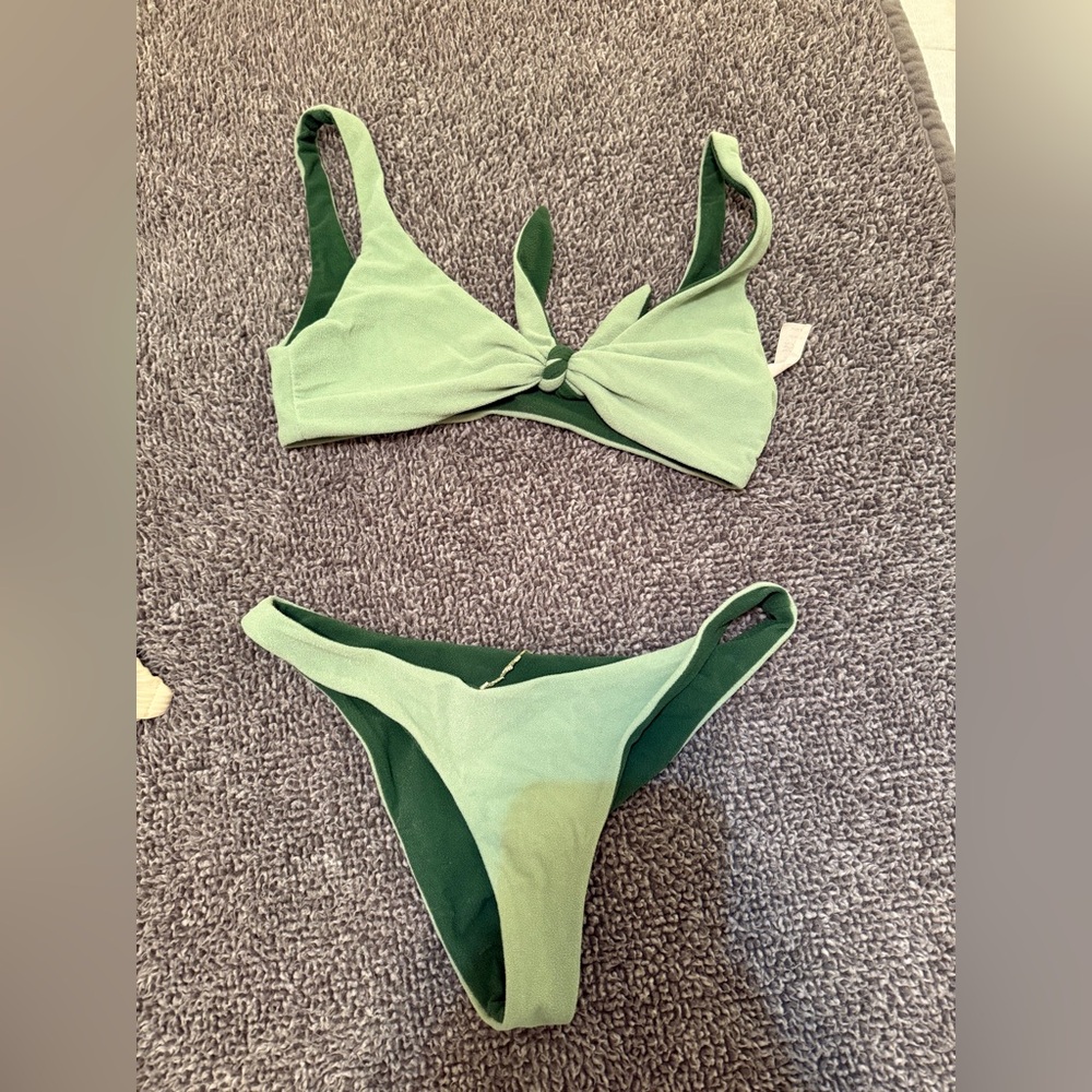 Daily Drills Green Bikini Set